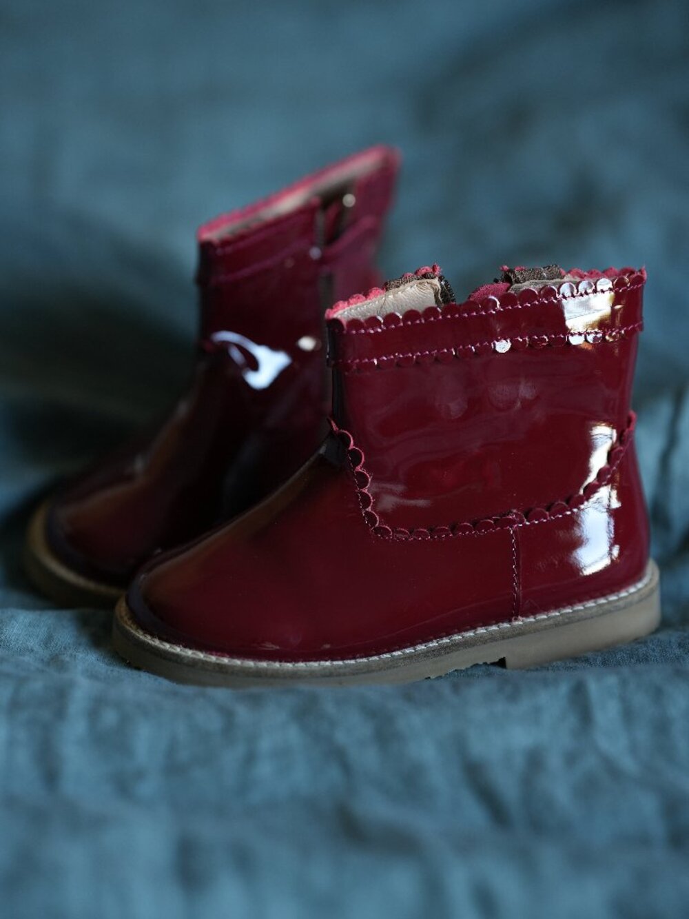 Petit Nord Emma Boot Cherry Patent Leather | EU 25 / US 8.5
